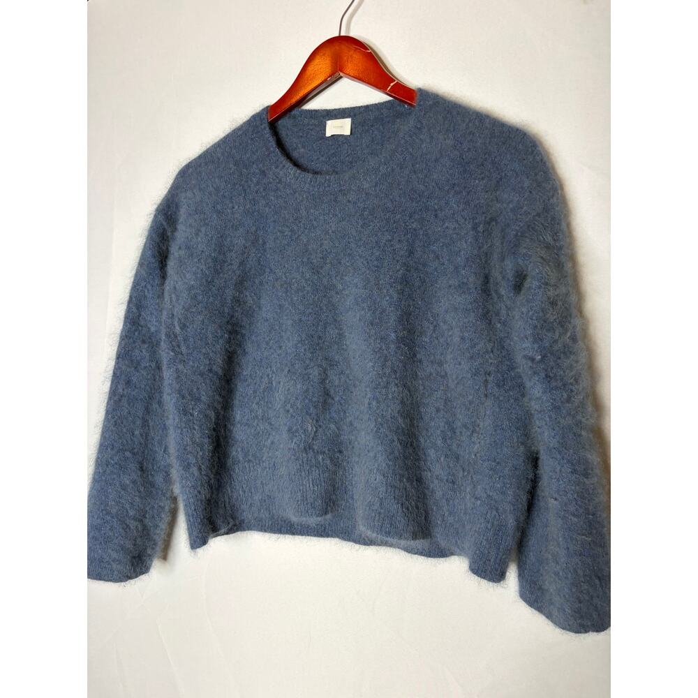 C.T. Plage blue 100% raccoon wool pullover sweater sz 36 S - Picture 3 of 8